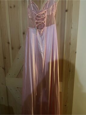 Windsor | Dresses | Windsor Sasha Formal High Slit Wrap Dress In Burgundy |  Poshmark
